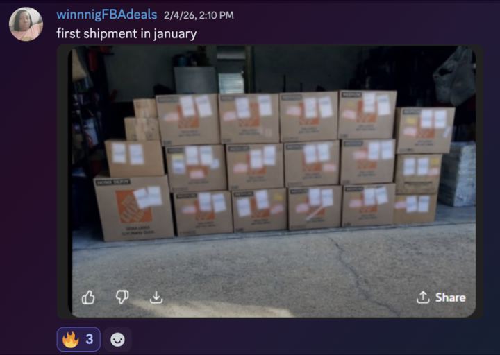winnigFBAdeals: First shipment, January